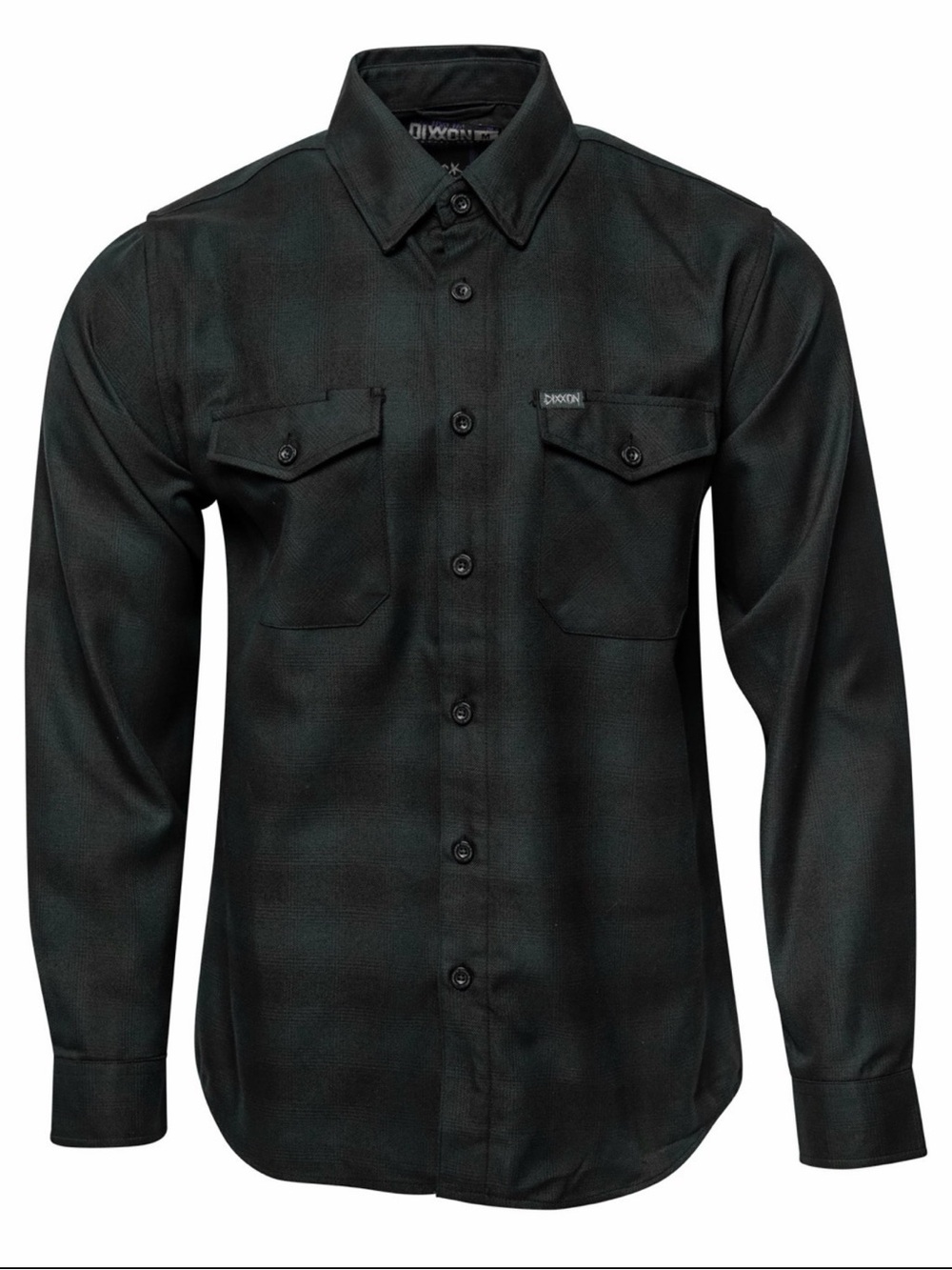 DIXXON BLACK FOREST Men's Black Button-Down Casual Shirt